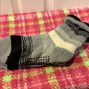 Plush knit socks